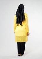 Tesettür giyim SARI T 2520 Evin 2 li Tesettür Tunik-Alv Fashion