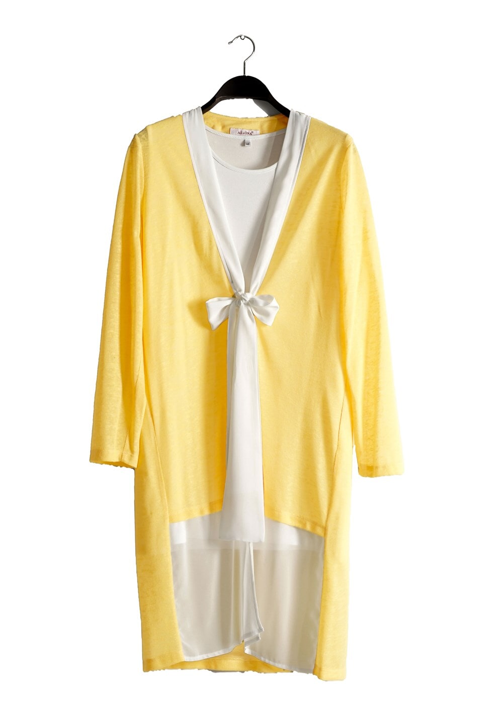 Tesettür giyim SARI T 2520 Evin 2 li Tesettür Tunik-Alv Fashion