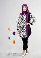 Tesettür giyim SİYAH T 2522 Lavin Tesettür Tunik-Alv Fashion