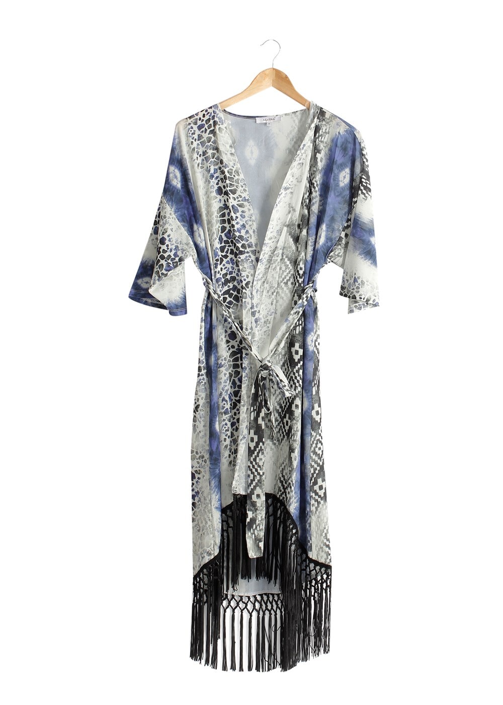 Tesettür giyim LACİVERT PÜSKÜL DETAYLI DESENLİ TUNİK 4584 