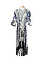 Tesettür giyim LACİVERT PÜSKÜL DETAYLI DESENLİ TUNİK 4584 