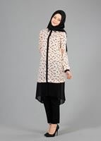 Tesettür giyim PUDRA T 4618 Rosa Tesettür Tunik-Alv Fashion