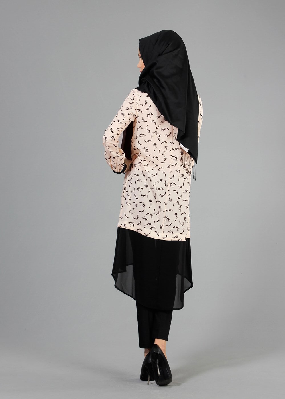 Tesettür giyim PUDRA T 4618 Rosa Tesettür Tunik-Alv Fashion