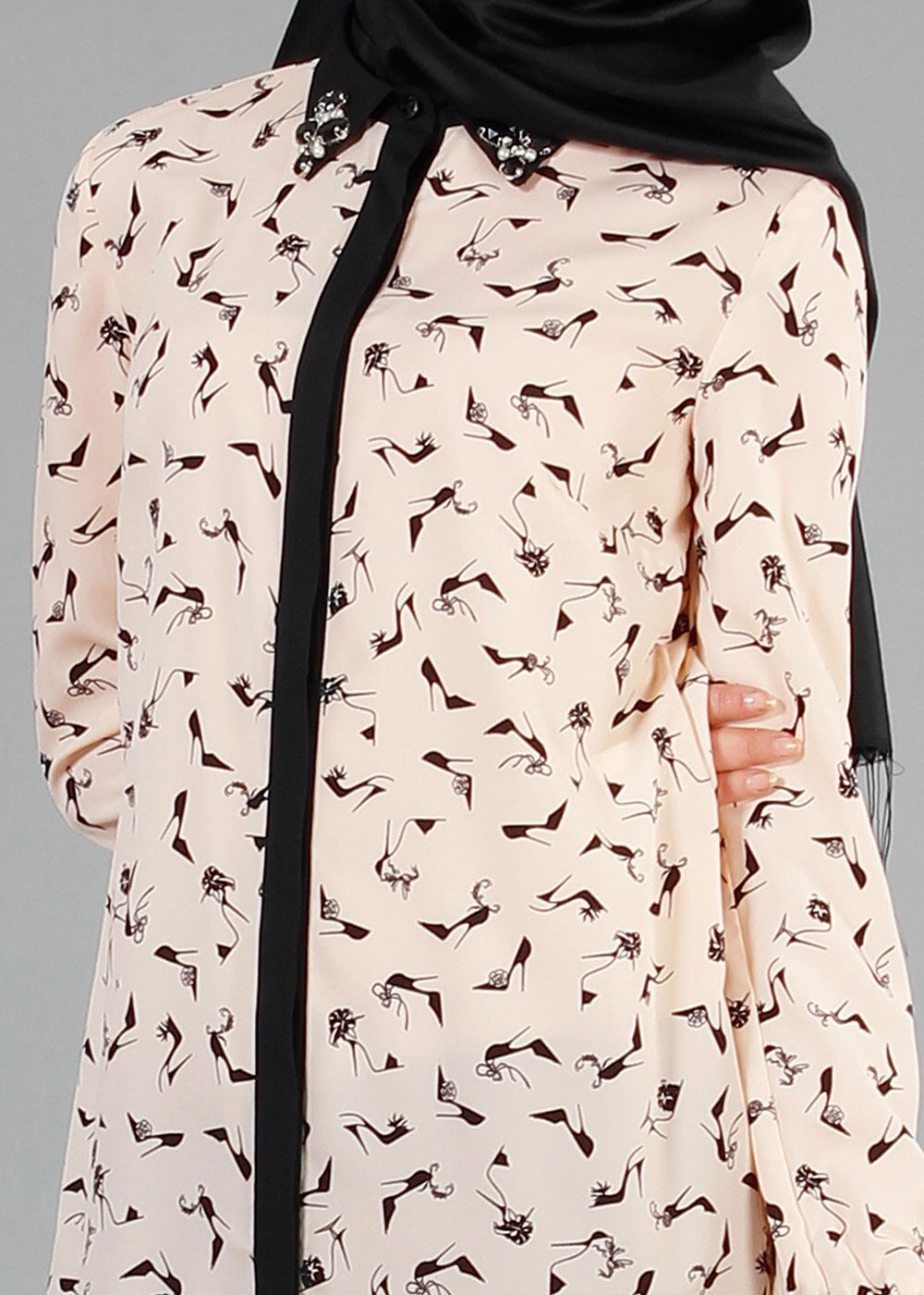 Tesettür giyim PUDRA T 4618 Rosa Tesettür Tunik-Alv Fashion