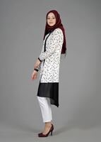 Tesettür giyim KREM T 4618 Rosa Tesettür Tunik-Alv Fashion