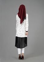 Tesettür giyim KREM T 4618 Rosa Tesettür Tunik-Alv Fashion