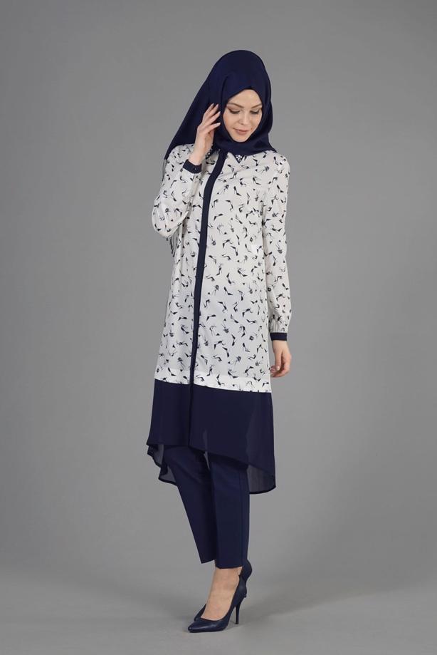 Tesettür giyim  T 4618 Rosa Tesettür Tunik-Alv Fashion - TRENDTESETTÜR