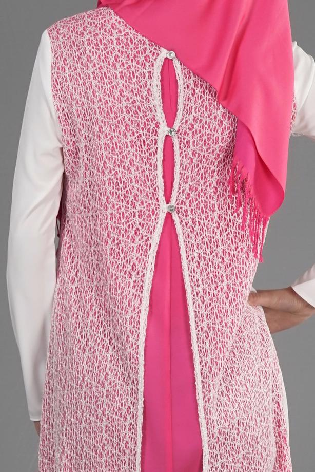 Vêtements hijab  T 4621 İndila Tesettür Tunik-Alv Fashion - TRENDTESETTÜR