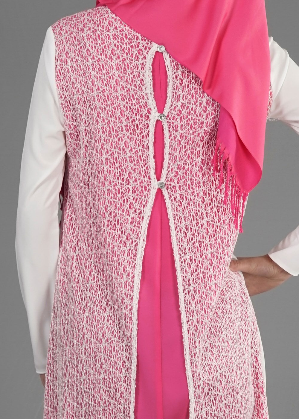 Vêtements hijab POUDRE T 4621 İndila Tesettür Tunik-Alv Fashion