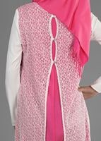 Vêtements hijab POUDRE T 4621 İndila Tesettür Tunik-Alv Fashion