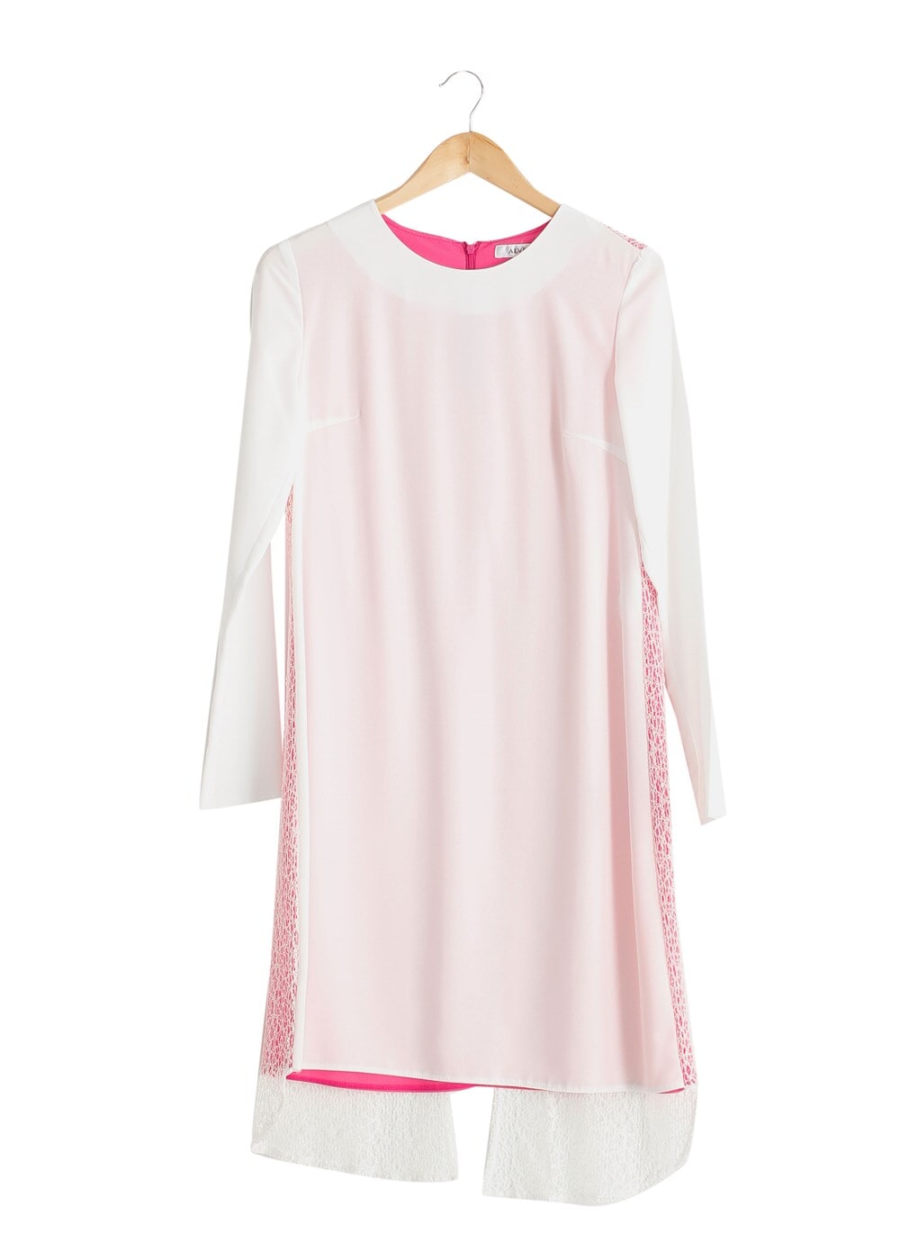 Vêtements hijab POUDRE T 4621 İndila Tesettür Tunik-Alv Fashion