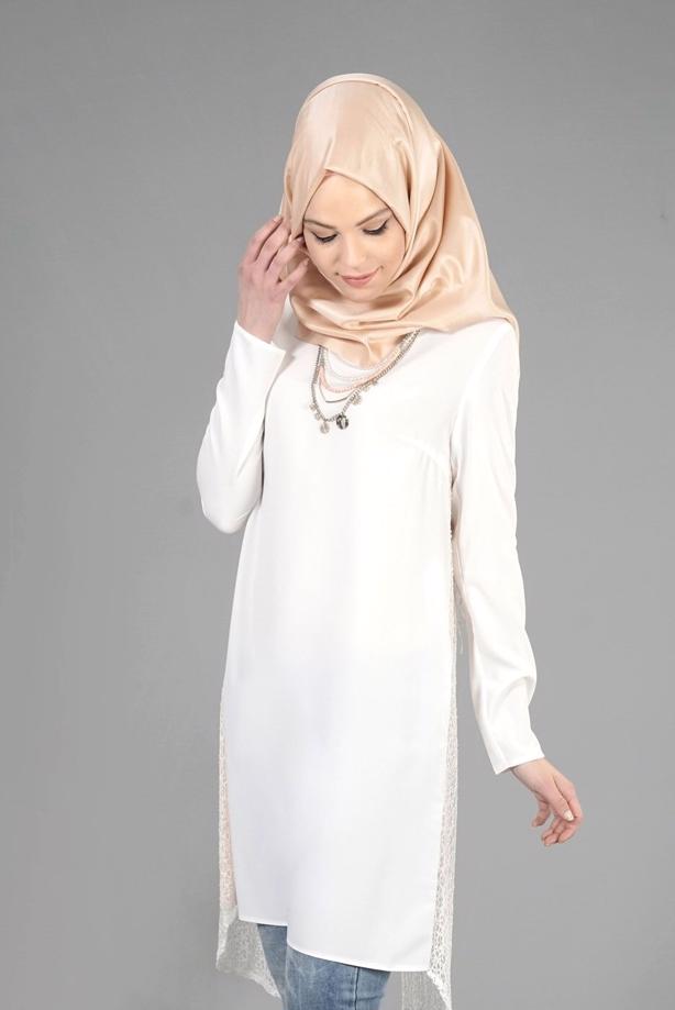 Hijab clothing  T 4621 İndila Tesettür Tunik-Alv Fashion - TRENDTESETTÜR