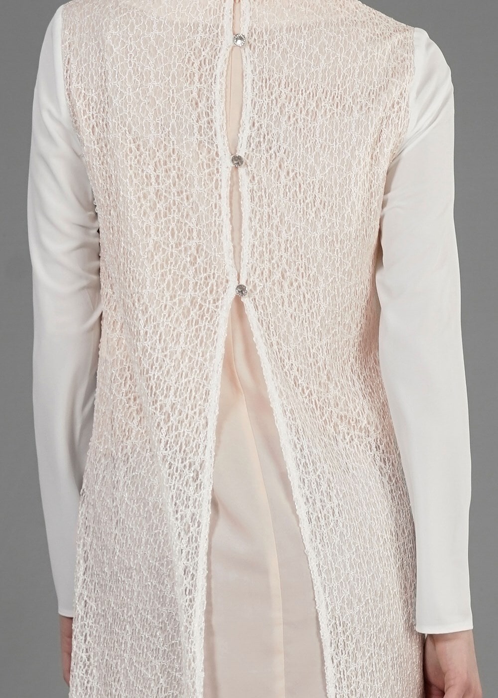 Tesettür giyim KREM T 4621 İndila Tesettür Tunik-Alv Fashion