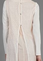 Tesettür giyim KREM T 4621 İndila Tesettür Tunik-Alv Fashion