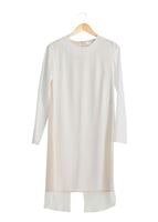 Tesettür giyim KREM T 4621 İndila Tesettür Tunik-Alv Fashion