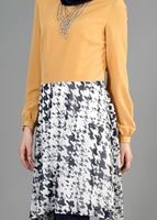 Tesettür giyim TURUNCU T 4642 Criss Tunik-Alv Fashion