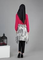 Tesettür giyim FUŞYA T 4642 Criss Tunik-Alv Fashion