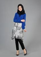 Tesettür giyim LACİVERT T 4642 Criss Tunik-Alv Fashion