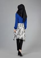 Tesettür giyim LACİVERT T 4642 Criss Tunik-Alv Fashion