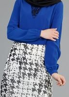 Tesettür giyim LACİVERT T 4642 Criss Tunik-Alv Fashion