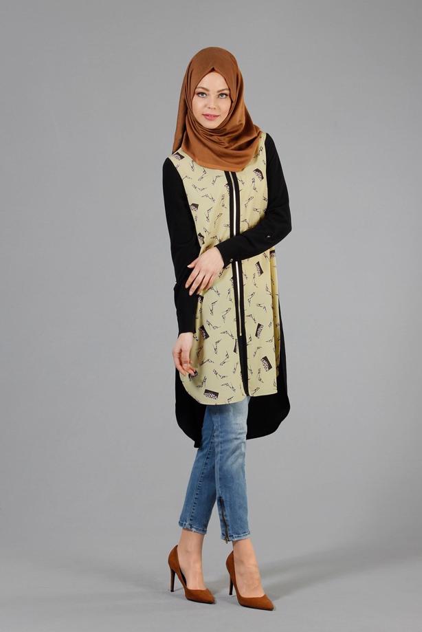Hijab clothing  T 4646 Criss Tesettür Tunik-Alv Fashion - TRENDTESETTÜR