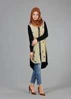 Tesettür giyim SİYAH T 4646 Criss Tesettür Tunik-Alv Fashion