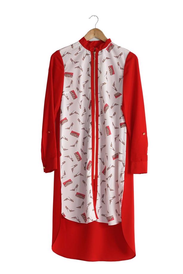 Hijab clothing  T 4646 Criss Tesettür Tunik-Alv Fashion - TRENDTESETTÜR