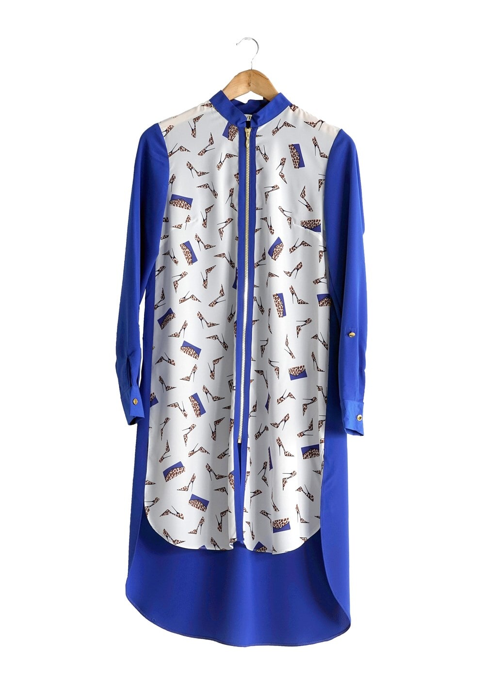 Tesettür giyim LACİVERT T 4646 Criss Tesettür Tunik-Alv Fashion