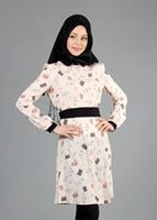 Tesettür giyim PUDRA T 4679 Verso Tesettür Tunik-Alv Fashion