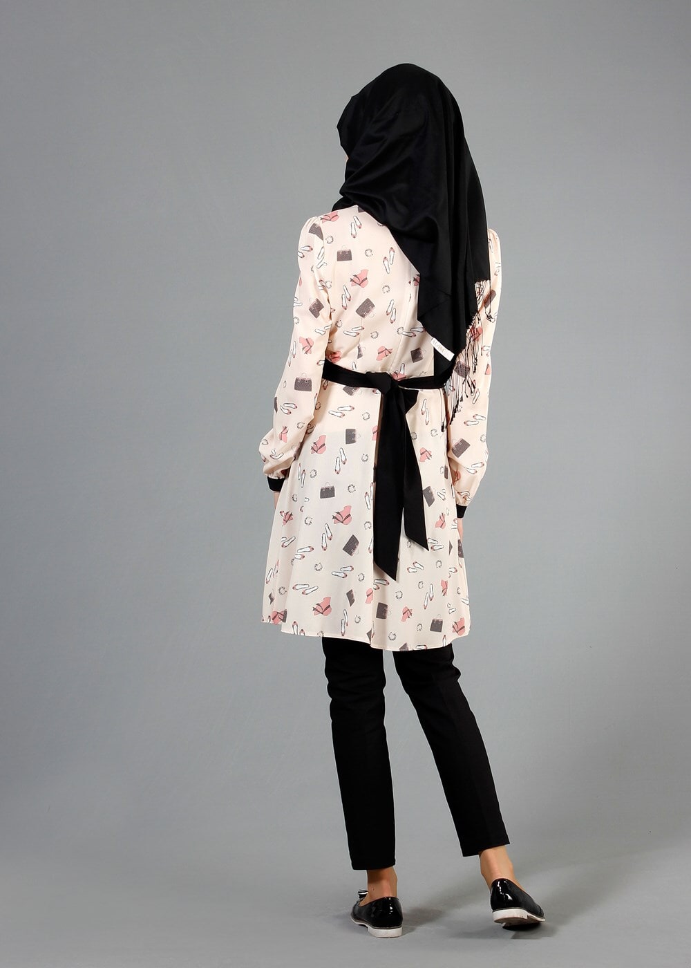 Tesettür giyim PUDRA T 4679 Verso Tesettür Tunik-Alv Fashion