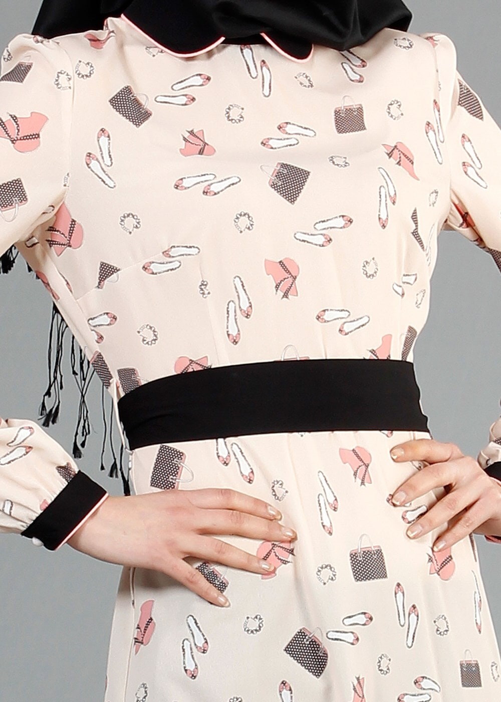 Tesettür giyim PUDRA T 4679 Verso Tesettür Tunik-Alv Fashion