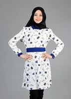 Hijab clothing ECRU T 4679 Verso Tesettür Tunik-Alv Fashion