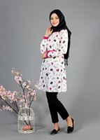 Tesettür giyim EKRU T 4679 Verso Tesettür Tunik-Alv Fashion