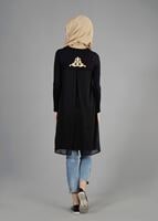 Tesettür giyim SİYAH T 4692 New Viskon Tesettür Tunik-Alv Fashion