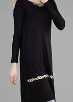 Tesettür giyim SİYAH T 4692 New Viskon Tesettür Tunik-Alv Fashion