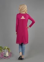 Tesettür giyim FUŞYA T 4692 New Viskon Tesettür Tunik-Alv Fashion