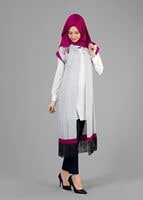 Hijab clothing CREAM T 4710 Maglia Tesettür Tunik-Alv Fashion