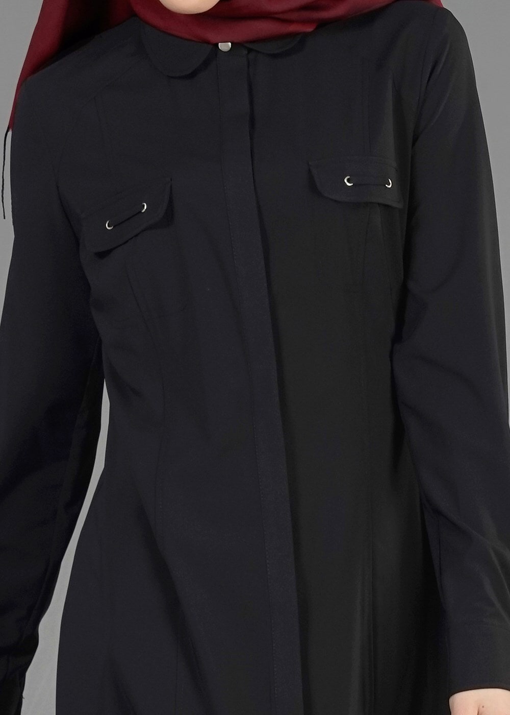 Tesettür giyim SİYAH T 4720 Eleta Tunik-Alv Fashion