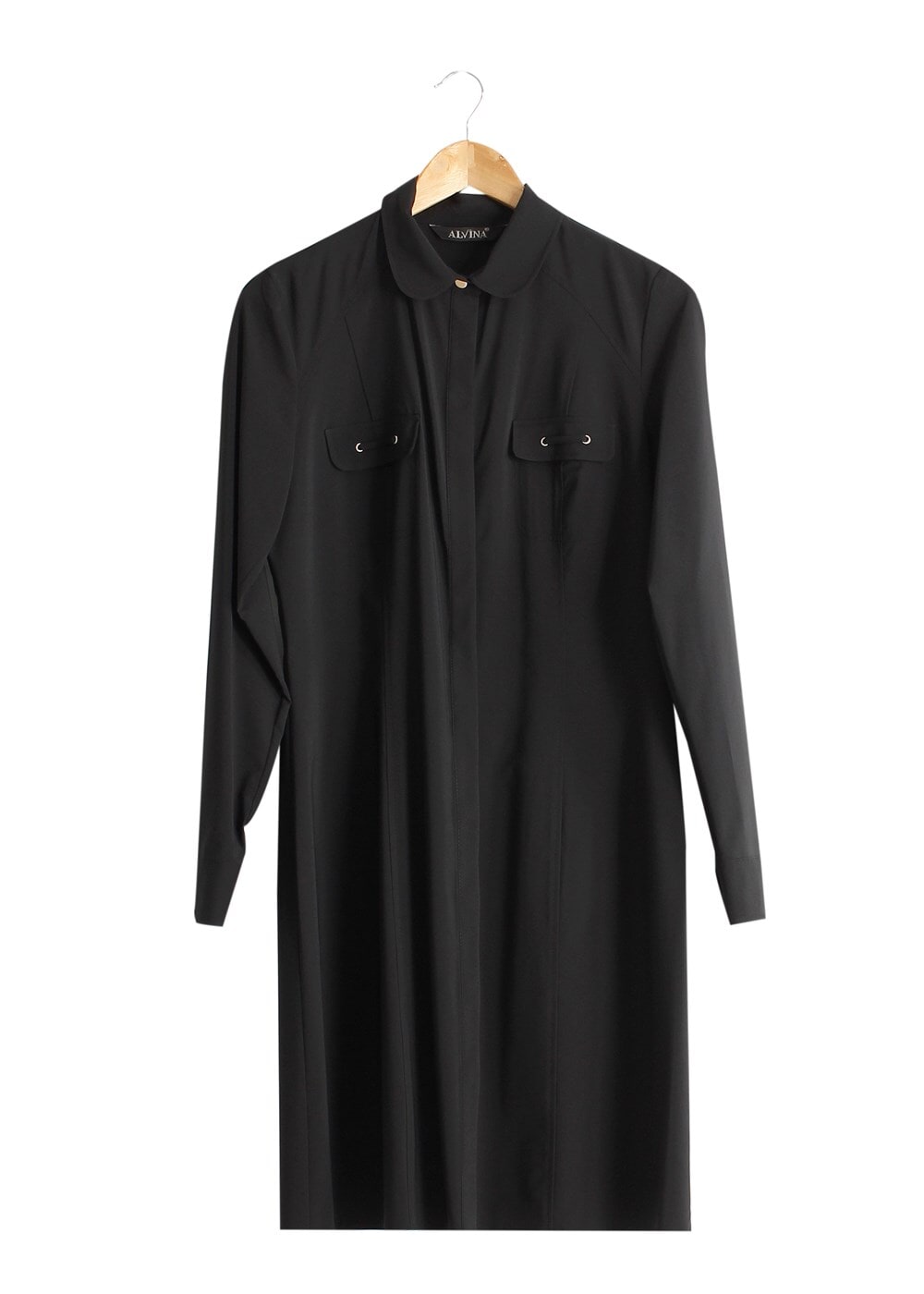 Tesettür giyim SİYAH T 4720 Eleta Tunik-Alv Fashion