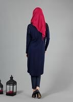 Tesettür giyim LACİVERT T 4721 New Viscon Lycra-Alv Fashion