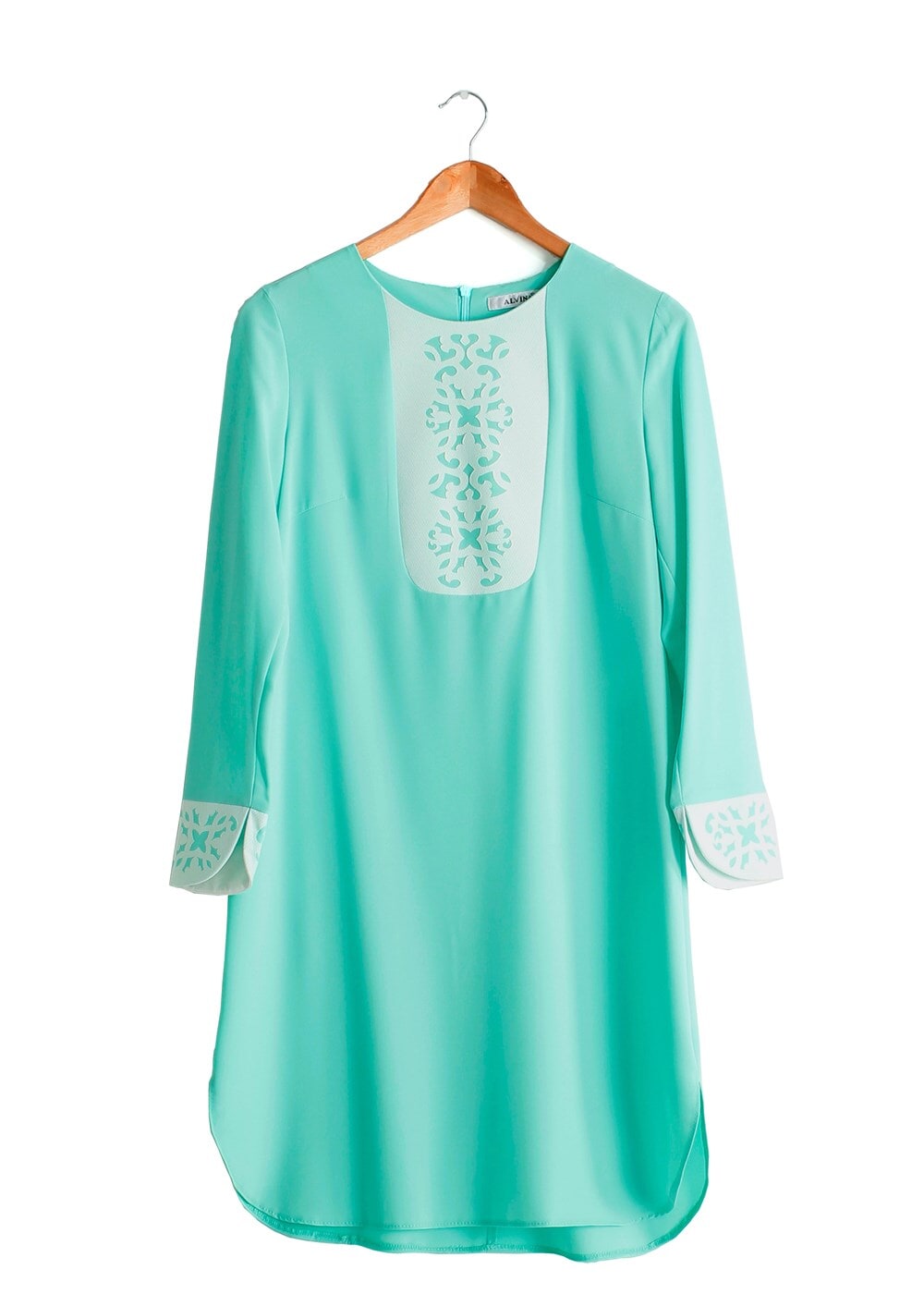 Tesettür giyim YEŞİL T 4730 Okyanus Tesettür Tunik-Alv Fashion