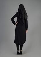 Tesettür giyim YEŞİL LEOPAR DESENLİ TUNİK T 4812