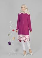 Tesettür giyim FUŞYA T 4912 Nişantaşı Tesettür Tunik-Alv Fashion