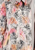 Tesettür giyim MERCAN ALVİNA DESENLİ GÖMLEK YAKA TUNİK T 4918