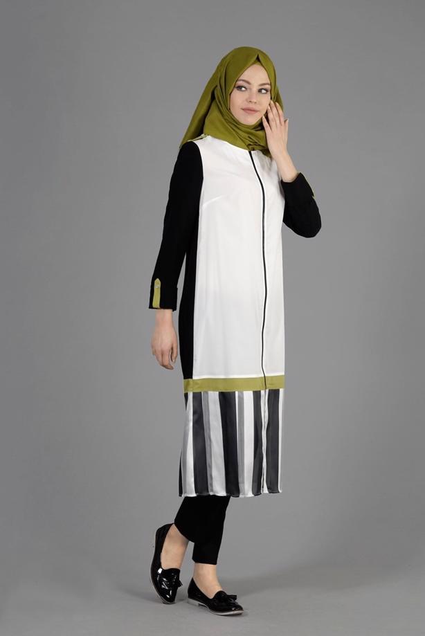Tesettür giyim  T 4925 İndila Tesettür Tunik-Alv Fashion - TRENDTESETTÜR