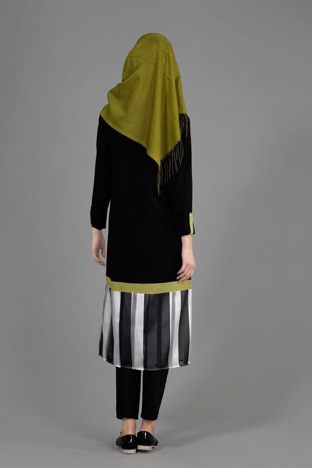 Tesettür giyim  T 4925 İndila Tesettür Tunik-Alv Fashion - TRENDTESETTÜR