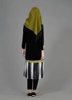 Tesettür giyim SİYAH T 4925 İndila Tesettür Tunik-Alv Fashion