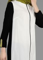 Tesettür giyim SİYAH T 4925 İndila Tesettür Tunik-Alv Fashion