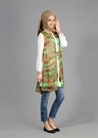 Tesettür giyim YEŞİL T 4947 Neptün Tesettür Tunik-Alv Fashion