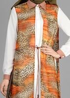 Tesettür giyim TURUNCU T 4947 Neptün Tesettür Tunik-Alv Fashion